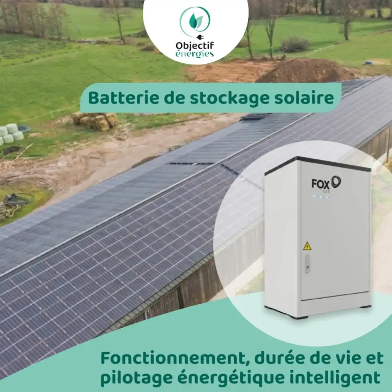 Batterie de stockage solaire : fonctionnement, durée de vie et intérêt du pilotage énergétique intelligent