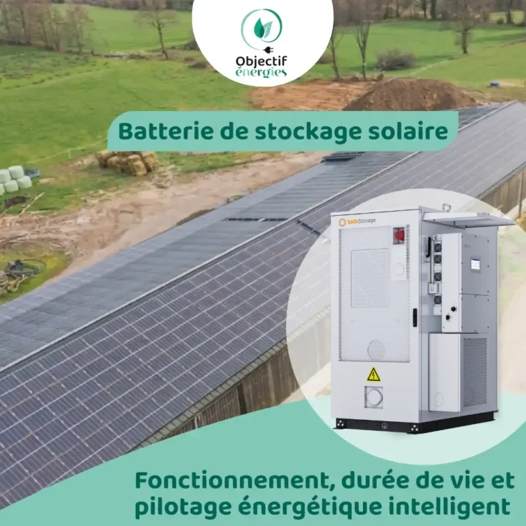 Batterie de stockage solaire : fonctionnement, durée de vie et intérêt du pilotage énergétique intelligent